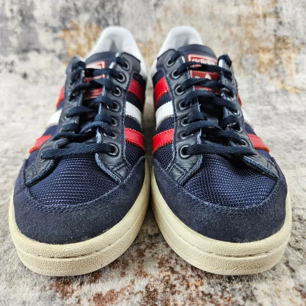 Adidas Americana Low Sneakers‎ Mens 7 Blue Red Suede Shoes EF2511 Legend Ink